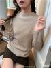 Women's Half-High Collar Knitted Sweater for Early Spring, Autumn, and Winter - 2024 Student Base Layer and Outerwear.