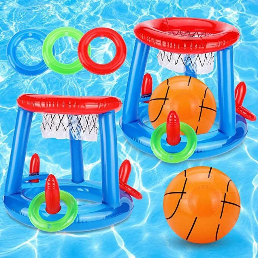 Water basketball hoop. Wholesale of cross-border inflatable water toys. Inflatable basketball hoop with interactive