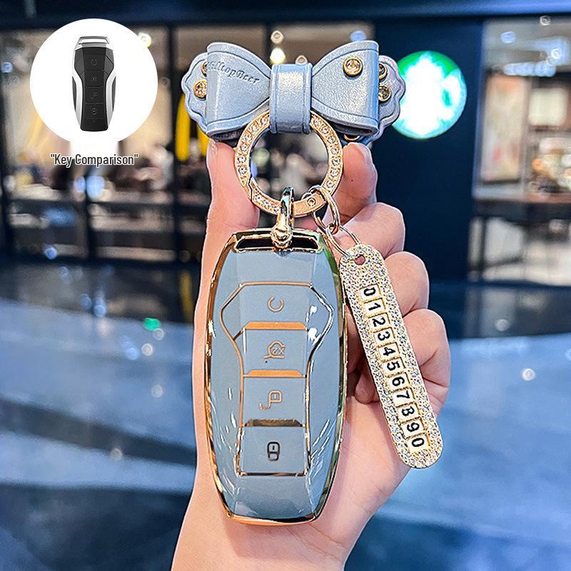 BYD Key Case for Song PLUS/Tang DM/E9 2019/Pro DMi - Female Key Shell & Buckle