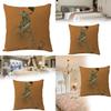 Animal Cartoon Zebra Linen Pillow Cover For Sofa Couch Decor 45x45cm