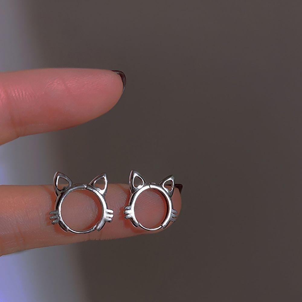 Cute Sweet Woman Party Korean Girls Ear Buckle Cat Stud Earring Cat's Paw Earring Fashion Jewelry