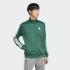 adidas Unisex Regularny Top Treningowy 3s Tricot Regularna Kurtka Treningowa Zielona z Trzema Paskami