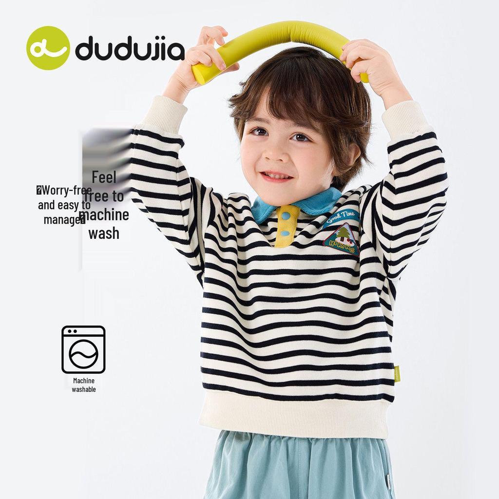 Dudu Home Stylischer Frühjahrs-Hoodie für Kinder - Langarm für Jungen & Modische Oberteile für Mädchen, Trendige Kindermode