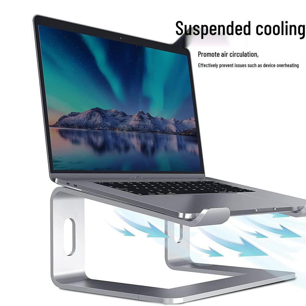 Portable Aluminum Laptop Stand with Heat Dissipation for Desk