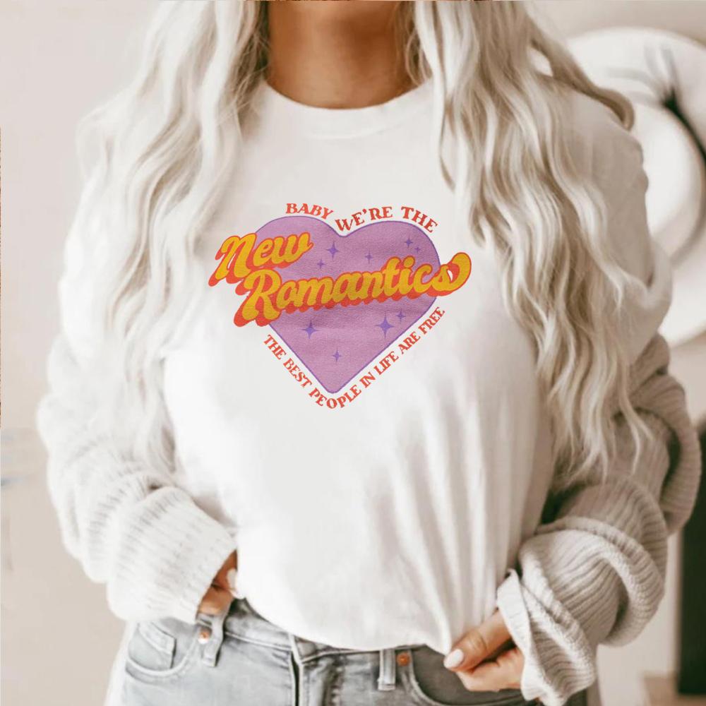 

Футболка New Romantics Taylor 1989 Taylor Version Повседневный топ с круглым вырезом Taylor Music с короткими рукавами Подарок для фаната Taylor M белый