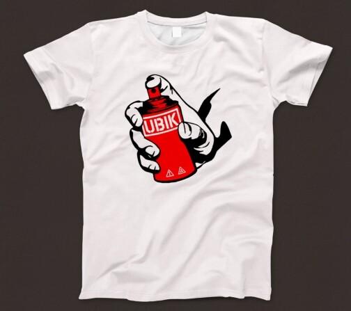 

26 Ubik T Shirt 839 Spray Can Science Fiction Novel Psychic PKD A Scanner Darkly Unisex T-Shirt XXL