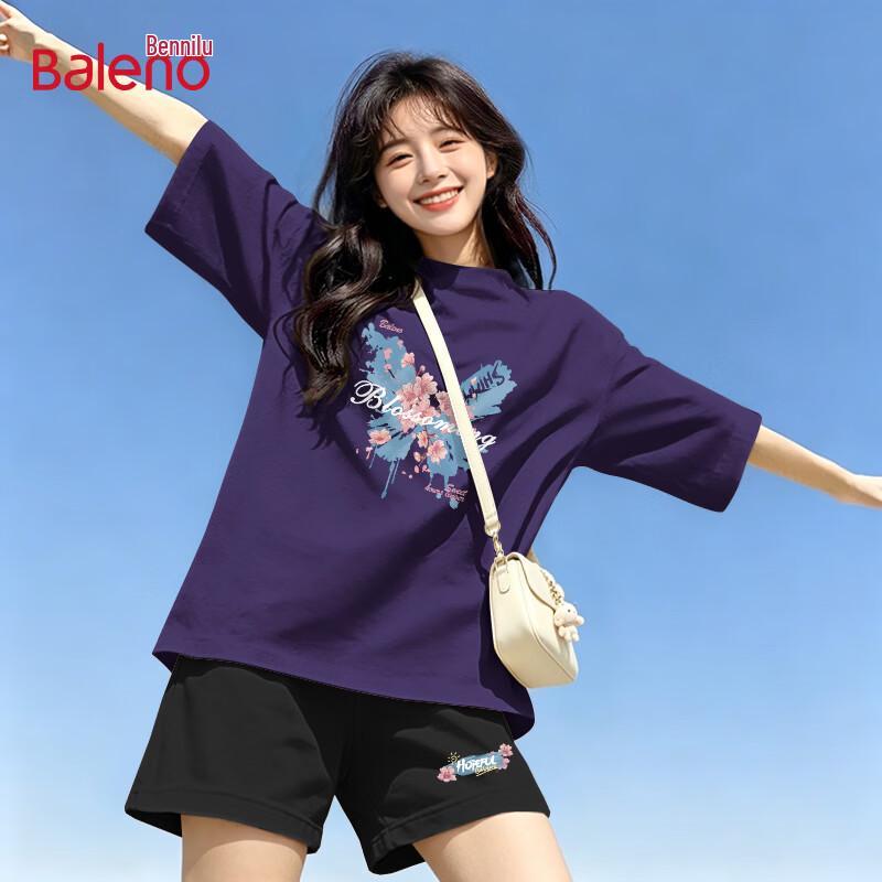 Baleno Women s Summer Cherry Blossom Lounge Set S