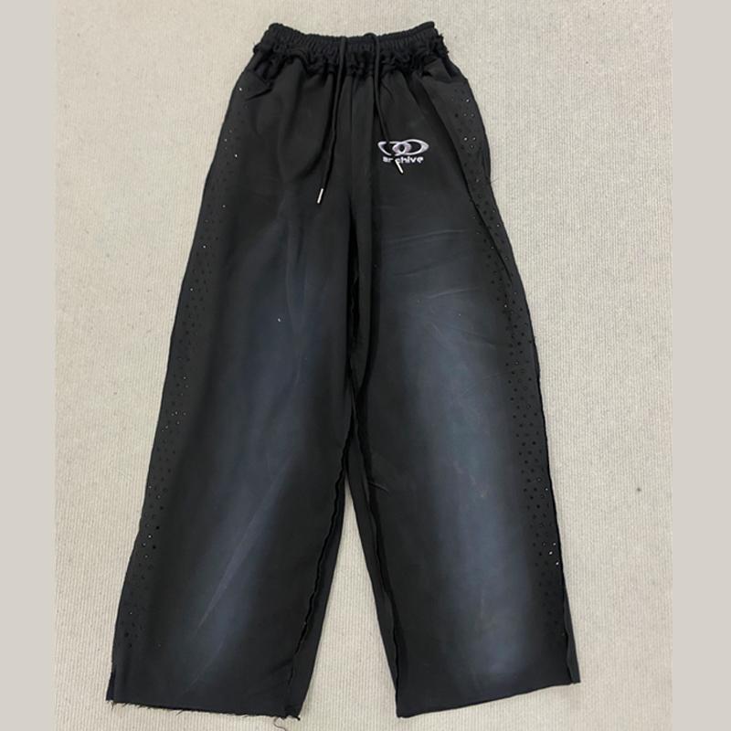 Europäischer und amerikanischer Stil Street Hot Stamping Retro Locker Trendy Lässig Gerades Bein Herren- und Damenhose