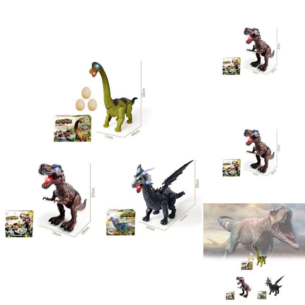 Childrens Dinosaur Toy Model With Lights For Development And Interactive Play