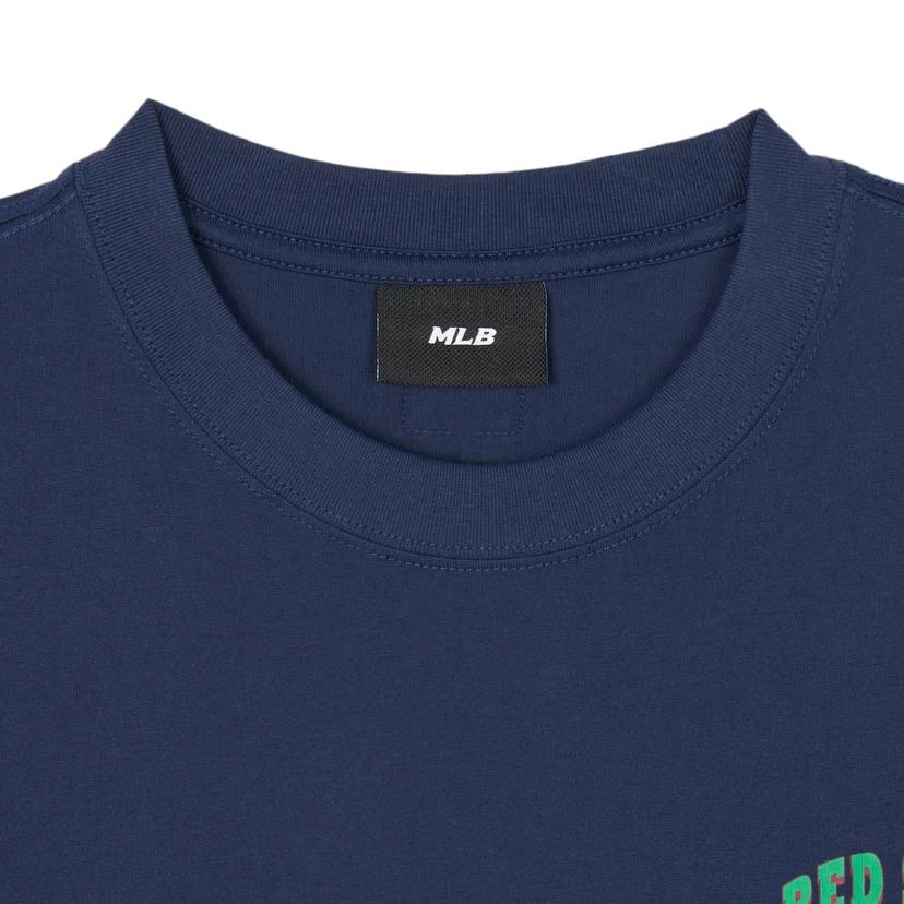 New MLB Drop Shoulder Sleeve T-Shirt Unisex Dark Blue 3ATSE0243-43NYS