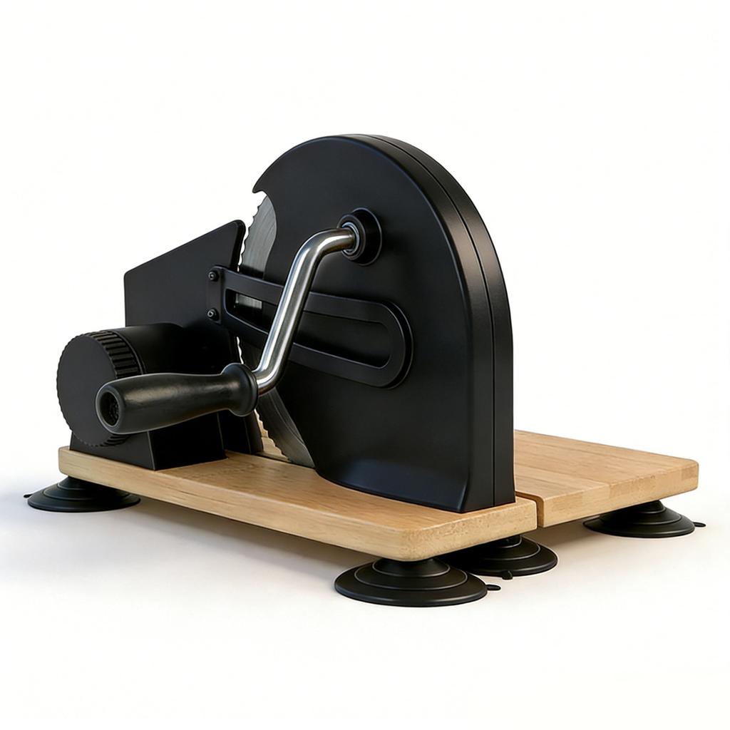 Manual Bread Cutter for Homemade Sourdough Bread Hand Crank Slicing Tool Thickness Evenly Slicing Stainless Steel