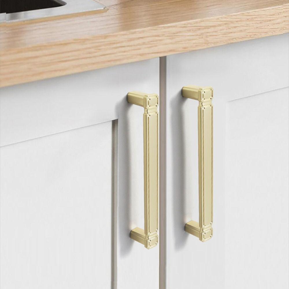 Gold Zinc Zinc Zinc Alloy Drawer Pulls Single Hole Single Hole Handles Chinese Style Cabinet Handles  Drawer