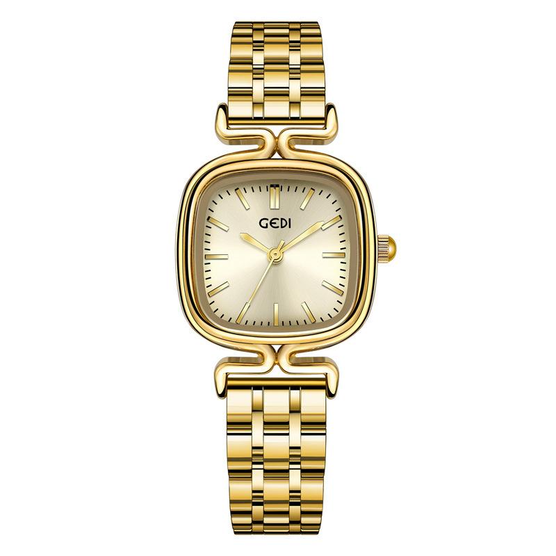

Simple And High-Value Women S Watch, Niche Square Plate, Exquisite Steel Belt Watch, Women S Antique Waterproof Quartz Watch