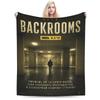 Relax Backrooms Horror Movie Blanket Merch Sofa Decorative Throw Blanket Super Warm Flannel for Bedroom