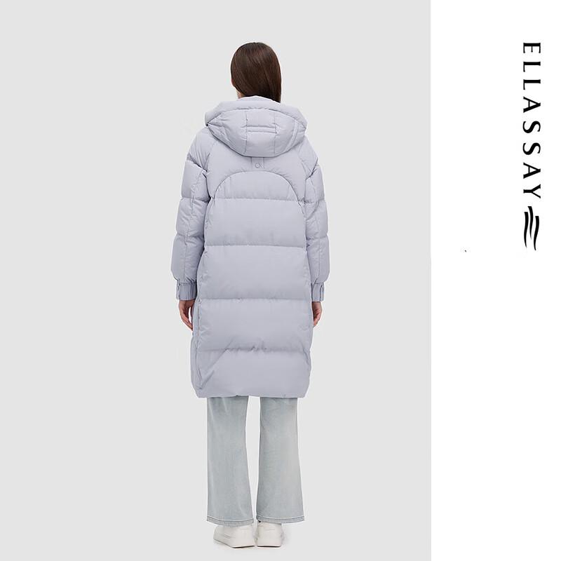 ELLASSAY Women's Mid-length Hooded Goose Down Jacket EWD344L02900