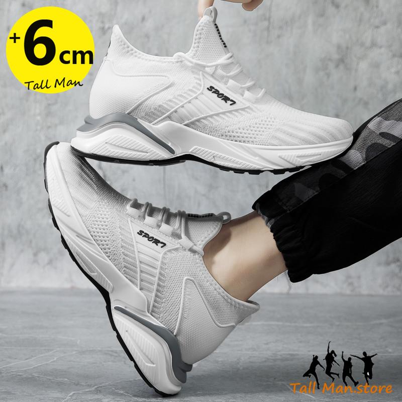 Elevator Shoes Men Sneakers Height Shoes Height Increasing Shoes Heightening Shoes Mesh Shoes Fashion Sport Shoes Tall Shoes