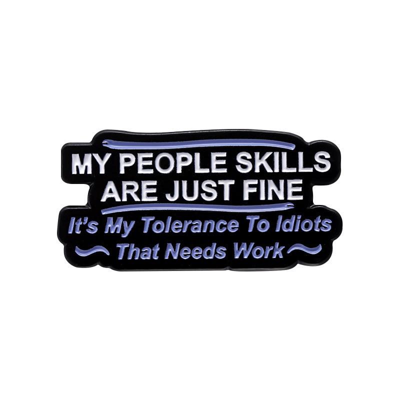 Creative Alphabet Series: Fun Cartoon Style Enamel Metal Badges