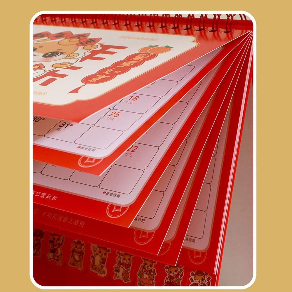 Steh-Flip 2025 Schreibtischkalender Täglicher Monatlicher Tischkalender Student