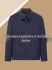 Men's Lapel Jacket for Middle-aged and Elderly Dads, Thin Spring/Autumn Administrative Style