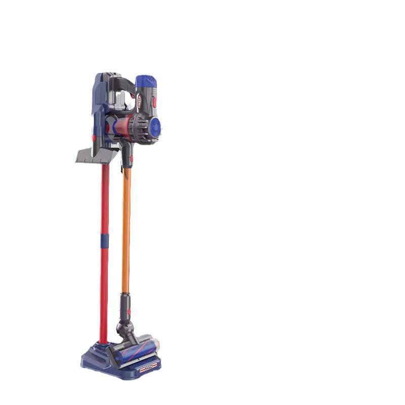 Kids' Electric Pretend Vacuum Cleaner & Cleaning Toy Set: Broom, Dustpan, and Simulated Sweeper.