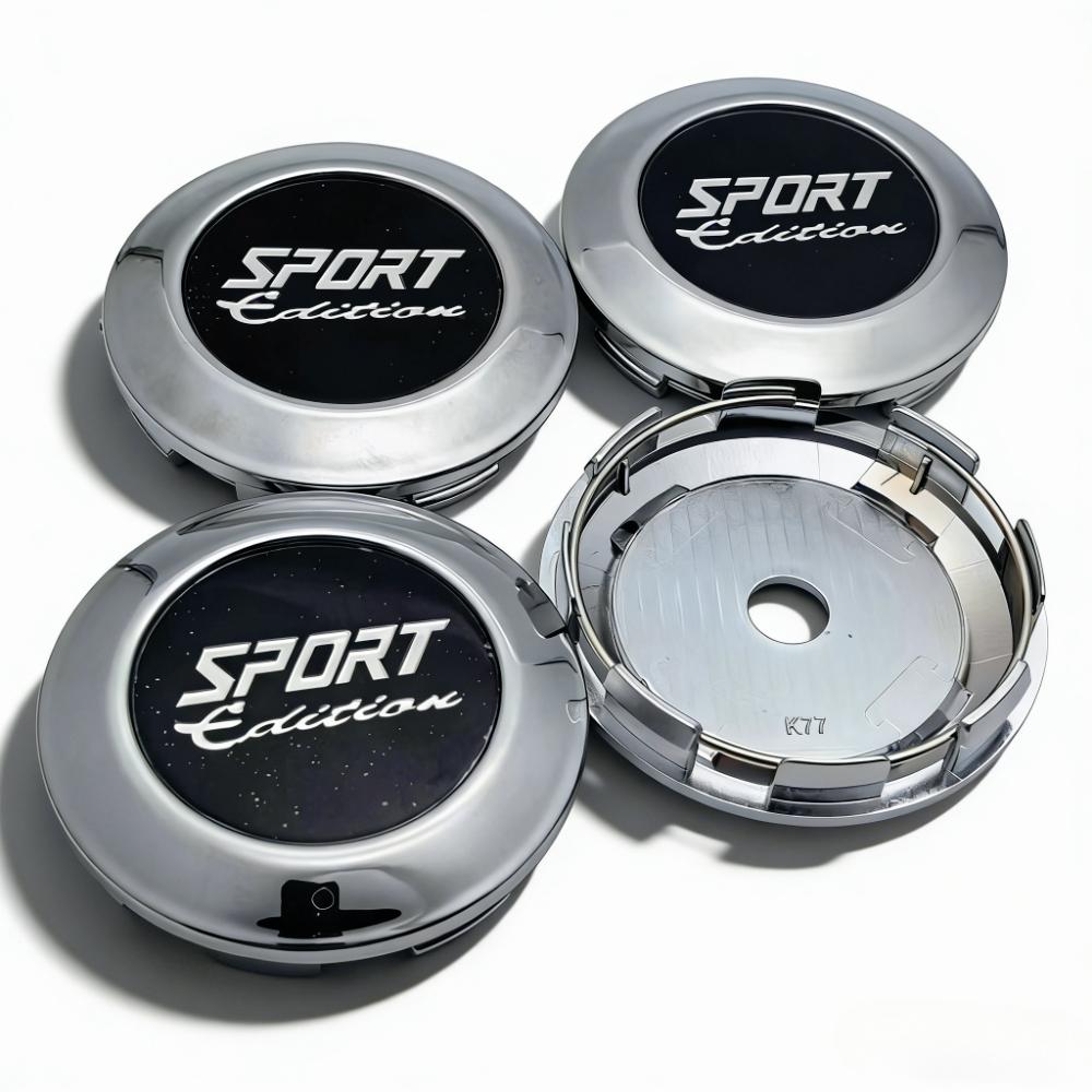 4pcs 77MM Clips 72MM Sport Edition Logo Badge Emblem Car Wheel Center Caps Rim Hubcaps Dust Cover Wheels Hub Cap Car Accessories