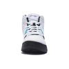 Li Ning Leather Shock Absorbing Non-Slip Wear-Resistant High-Top Retro Basketball Shoes Women sneakers White Purple ABCS066-1