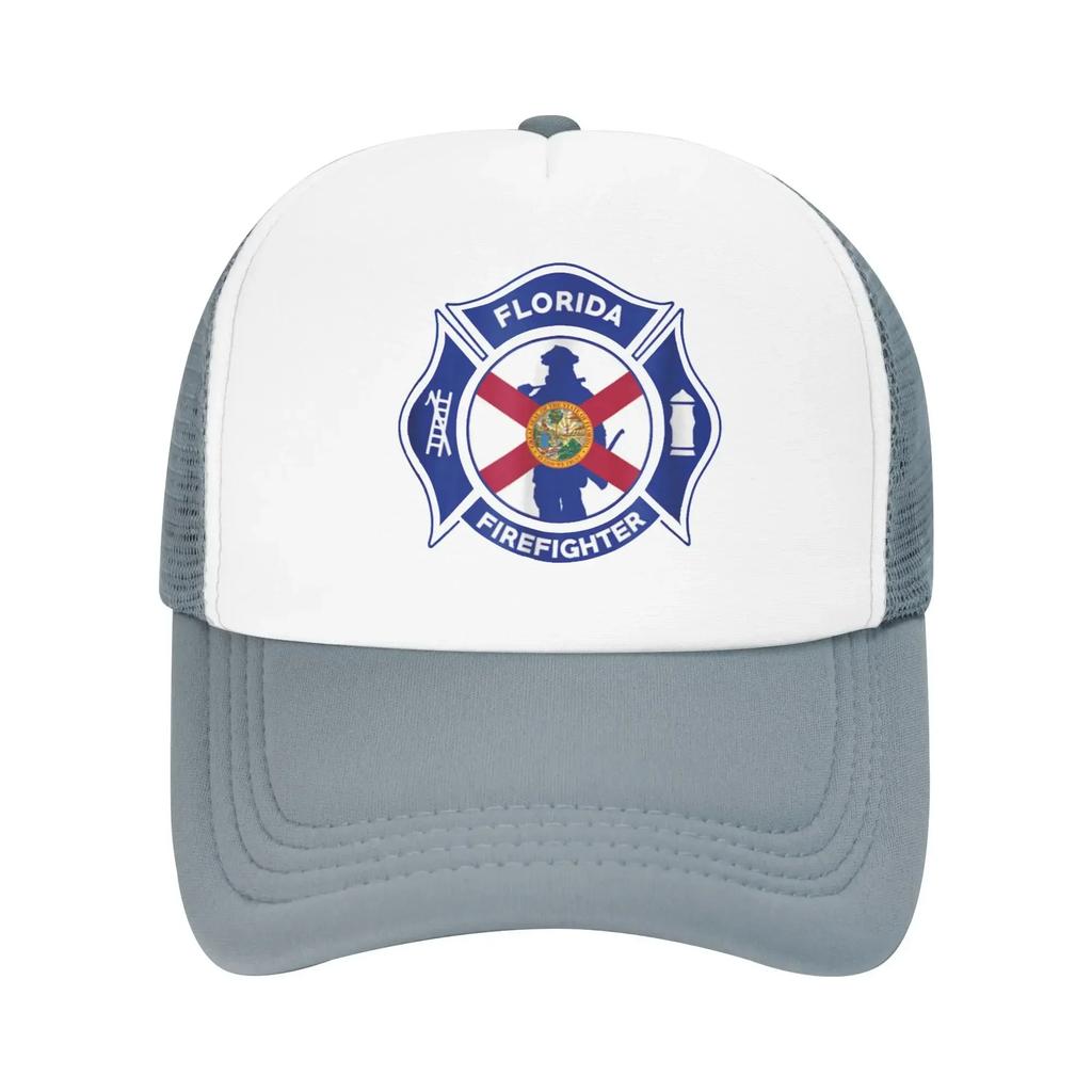 Florida Fire Department Hero Firefighters Pool Party Mesh Baseball Caps For Mens  Spring Male Beach Sunscreen Hats Snapback Cap