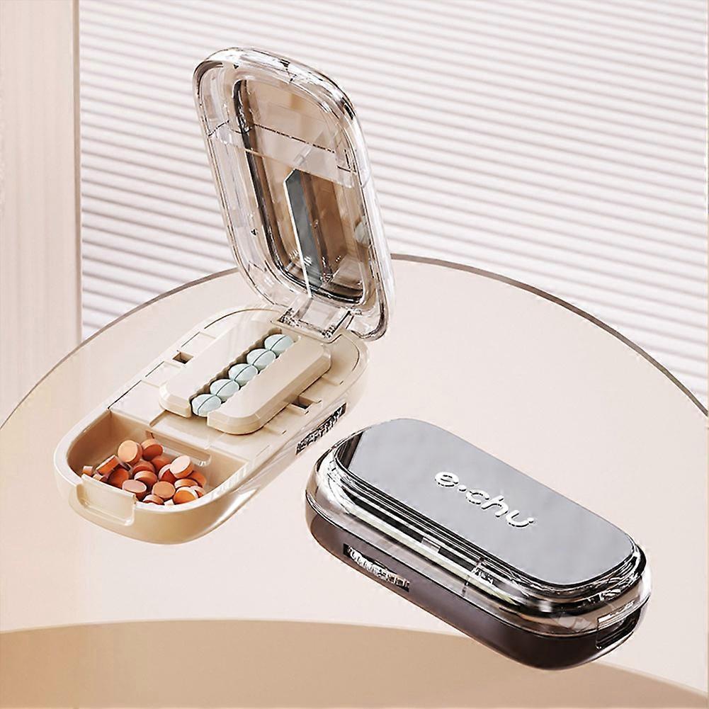 2025 Upgraded Pillbox Precision Pill Cutter, 1 Split Into 2, 1 Split Into 4, Multifunctional Medicine Cutter, Medicine Box