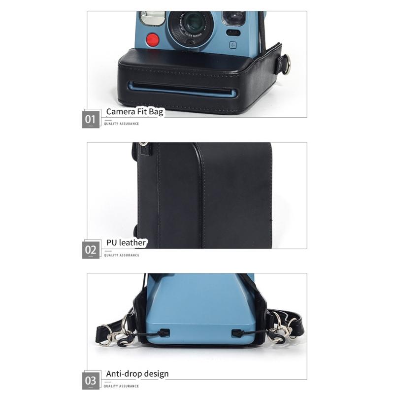 Premium Portable Camera Case For NOW, NOW+ Gen2/Gen3 Camera With Spare Film Storage And Adjustable Shoulder Strap