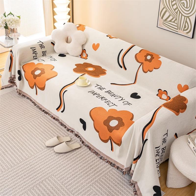 Chenille Thickened Sofa Cover Cloth All-Inclusive One-Piece Dustproof Cushion Four Seasons Universal Full Covered Oversized Sofa Towel