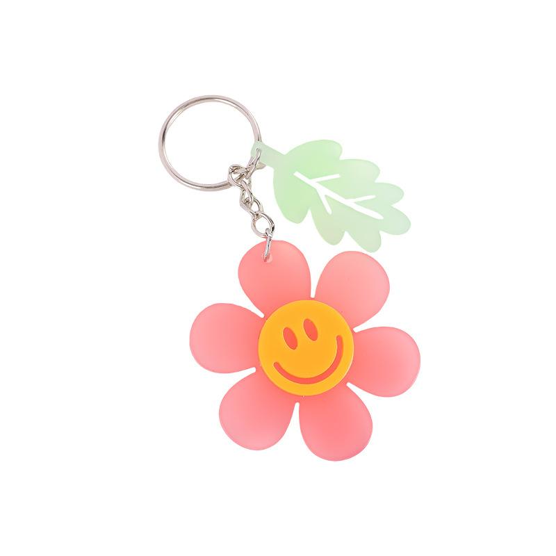 Portachiavi Ciondolo Fiore Sorridente in Acrilico Accessori Decorazione Borsa Giapponese e Coreana Portachiavi