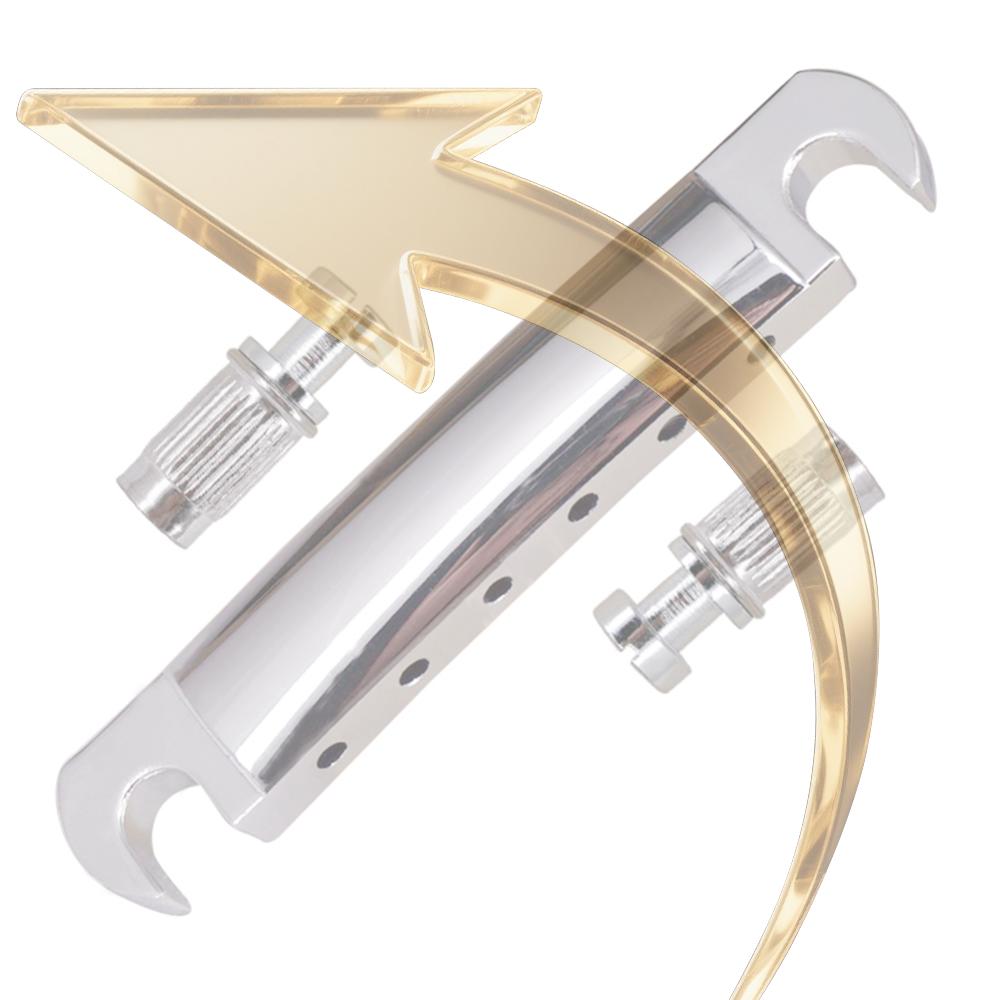 Electric Guitar Bridge with Studs Tune-O-Matic Bridge Rustproof Tailpiece Roller Saddle Bridge Musical Instrument Parts China Mainland