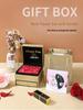 Exquisite Rose Soap Flower Jewelry & Storage Box: For Necklaces, Rings, Lipsticks