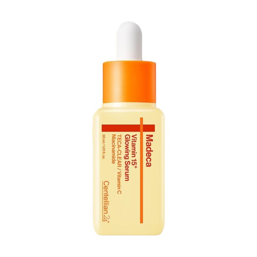 Centellian24 Madeca Vitamine 15 Sérum Éclat Éclaircissant Tone Up 30ml Soin Visage Coréen Essence Faciale beige
