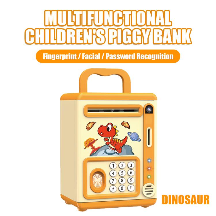 Christmas Gift for Kids Electronic Savings Tank with Automatic Paper Rolling Facial Fingerprint Recognition