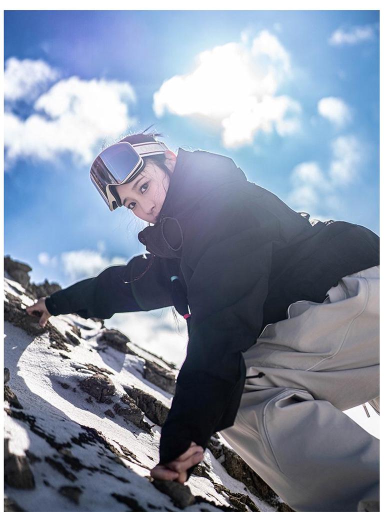 Wasserdichter Ski-Anzug Unisex 2025: Dicke Snowboardjacke mit Kälteschutz für Herren