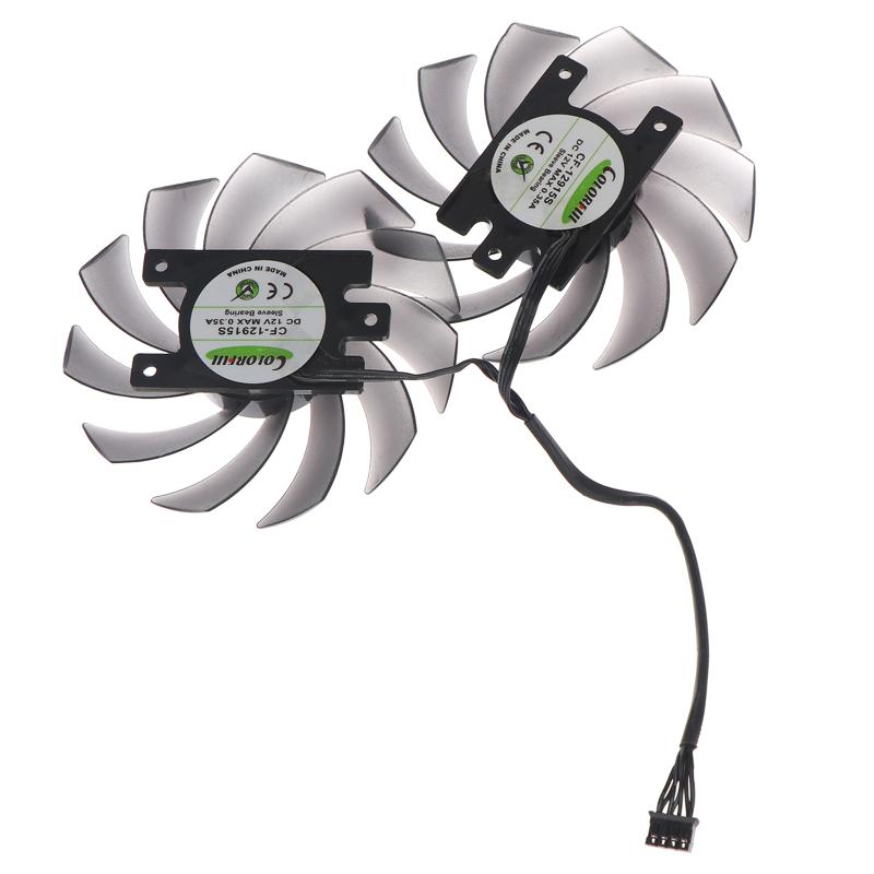 New Gpu Fan 4Pin 87Mm 4Pin Cf-12915S For Inno3D Geforce Rtx 2060 1660 Super Twin X2 Graphics Card Cooling