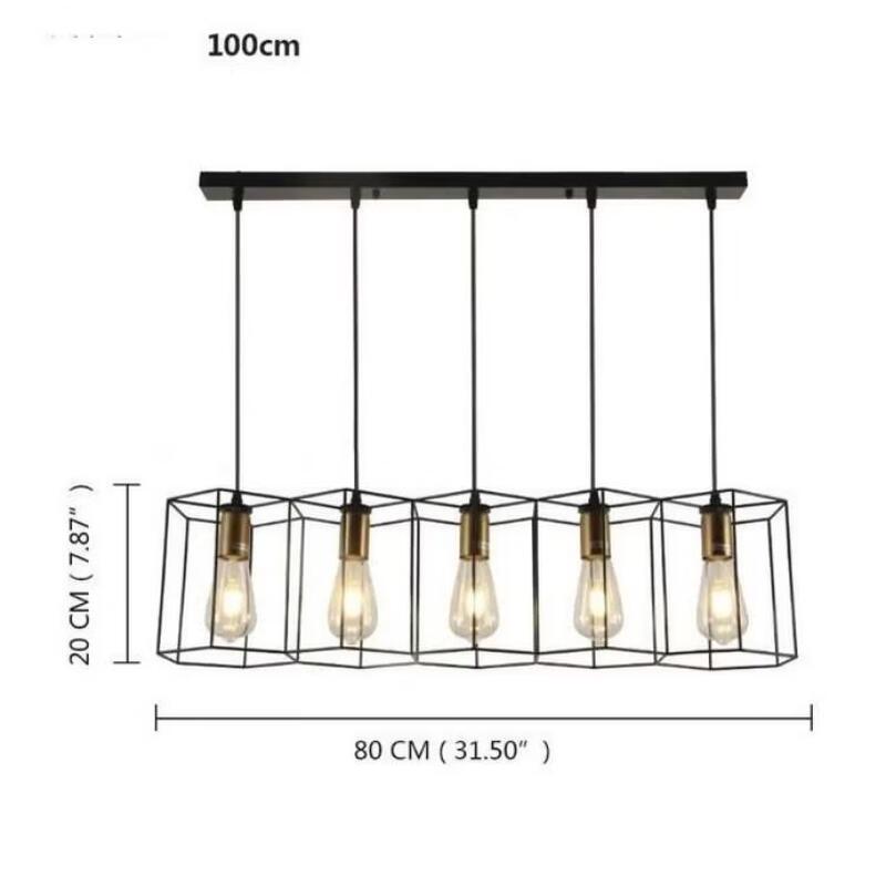 

NuFeng Black Irregular Iron Art 5-Head Chandelier