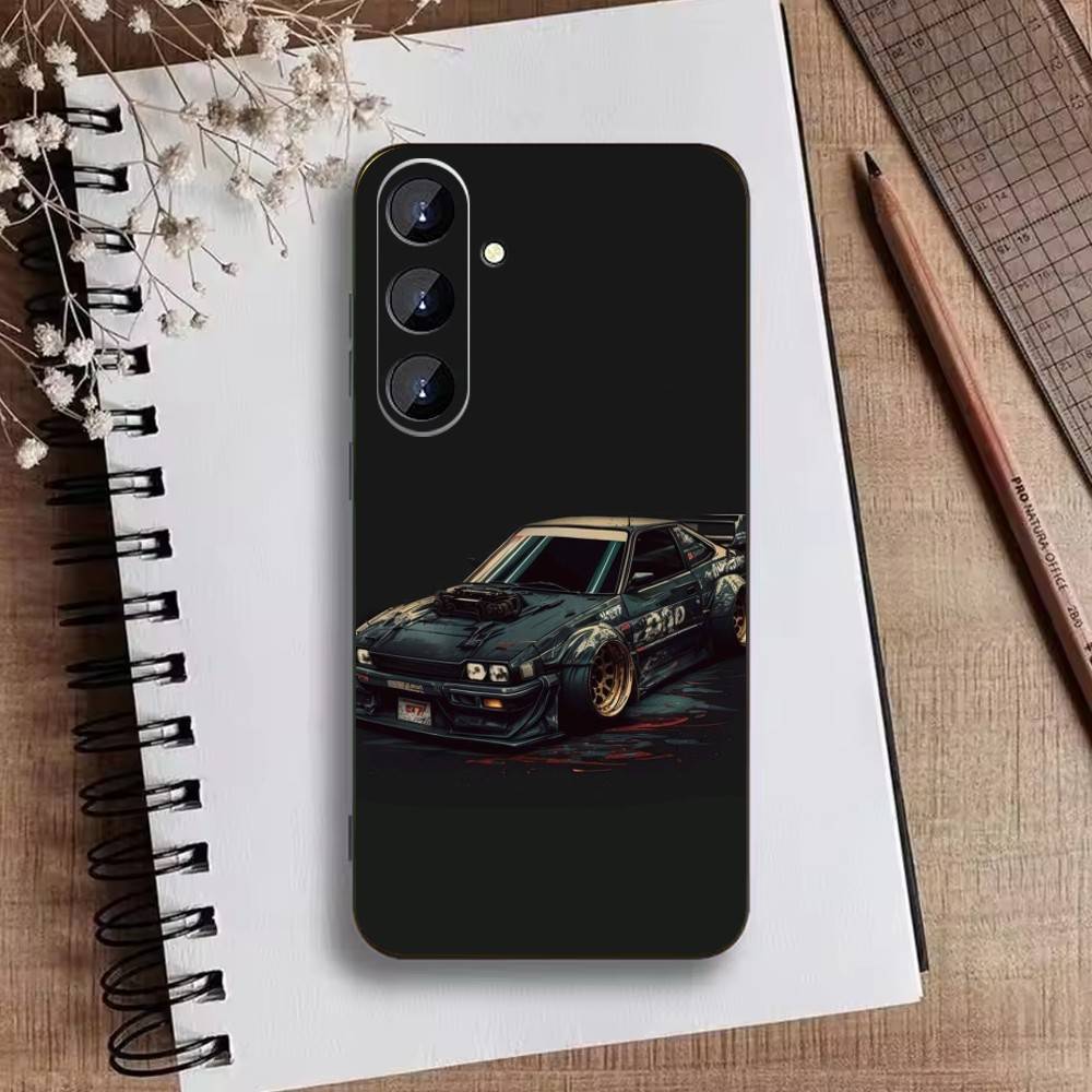 Car Cool sport Phone Case For Samsung Galaxy A73,A21s,A22,A31,A52,A53,A71,A41Soft Black Shell