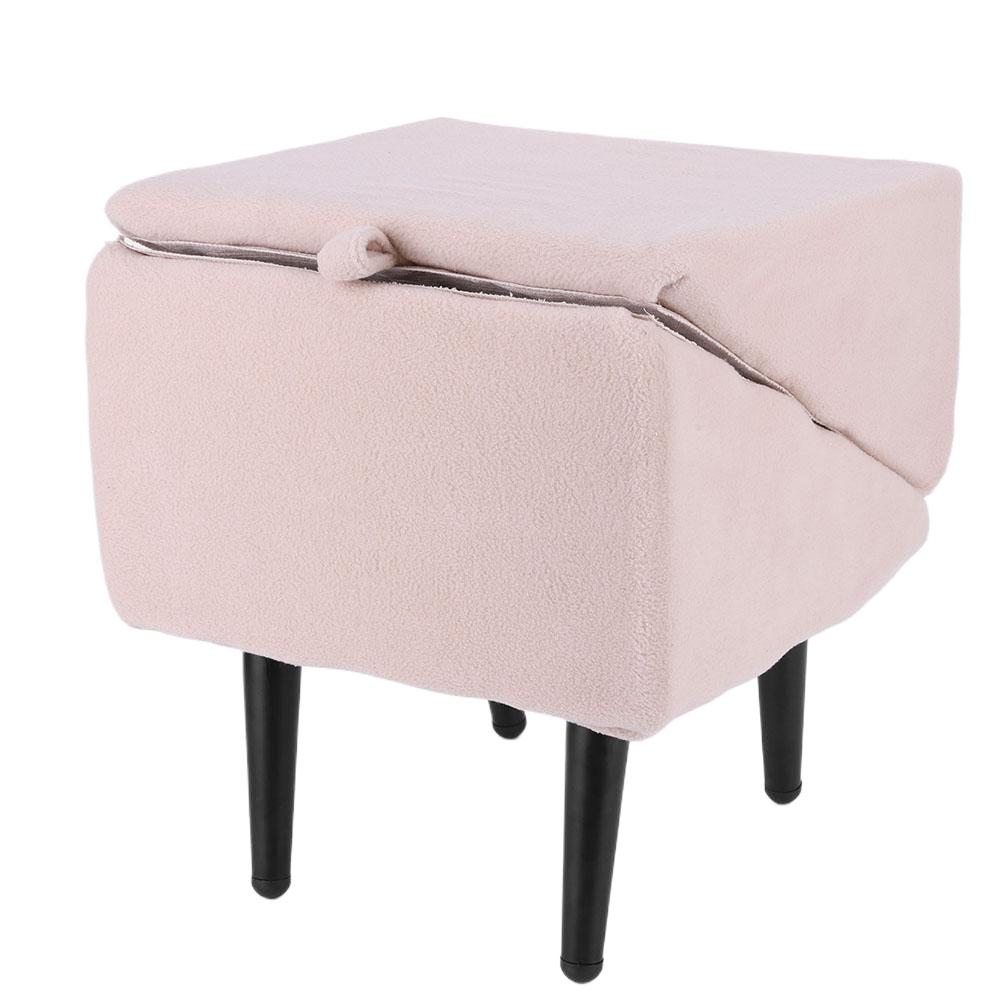 2 In 1 Pet Ramp with Footrest Stool Foldable Dog Vehicle Stair Transformable Non-Slip Cat Vehicle Ramp for Small Breed Animal