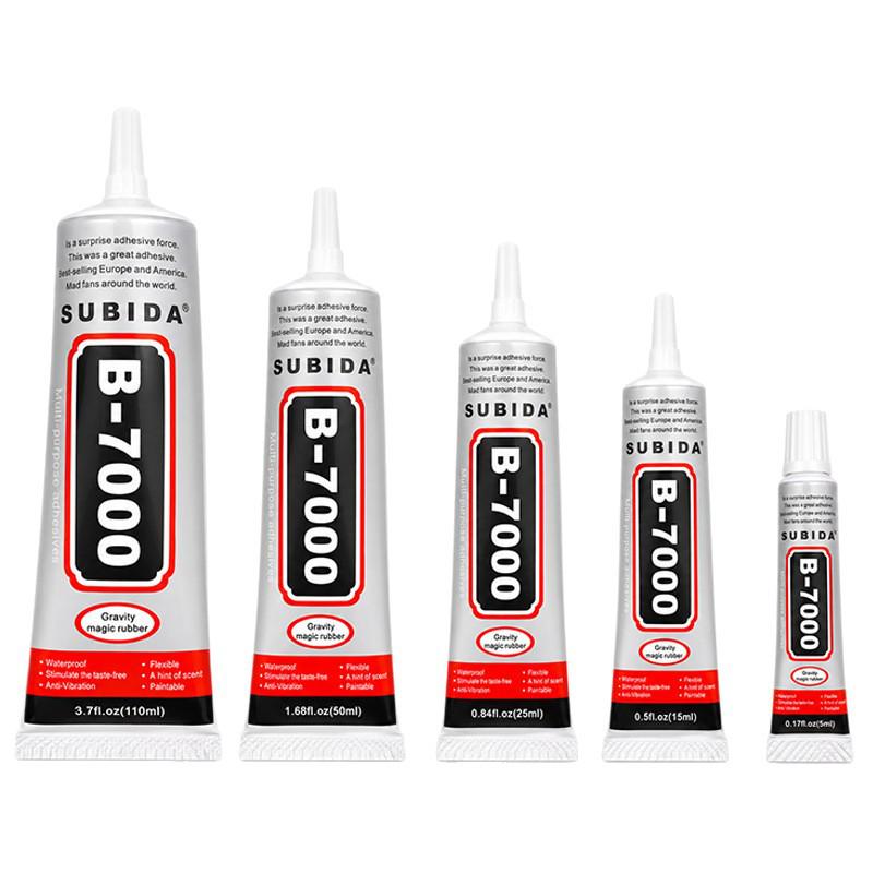 B-7000 Needle Tip Transparent Glue for Phone, Screen Repair, & DIY Jewelry - Strong, Soft Tube Adhesive