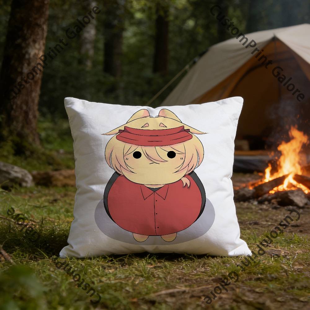 

Cute GGubby Pillow Cover Polyester Square Cushion Case 45 cm Decorative for Home Couch Bed Car Decor 30x30 cm