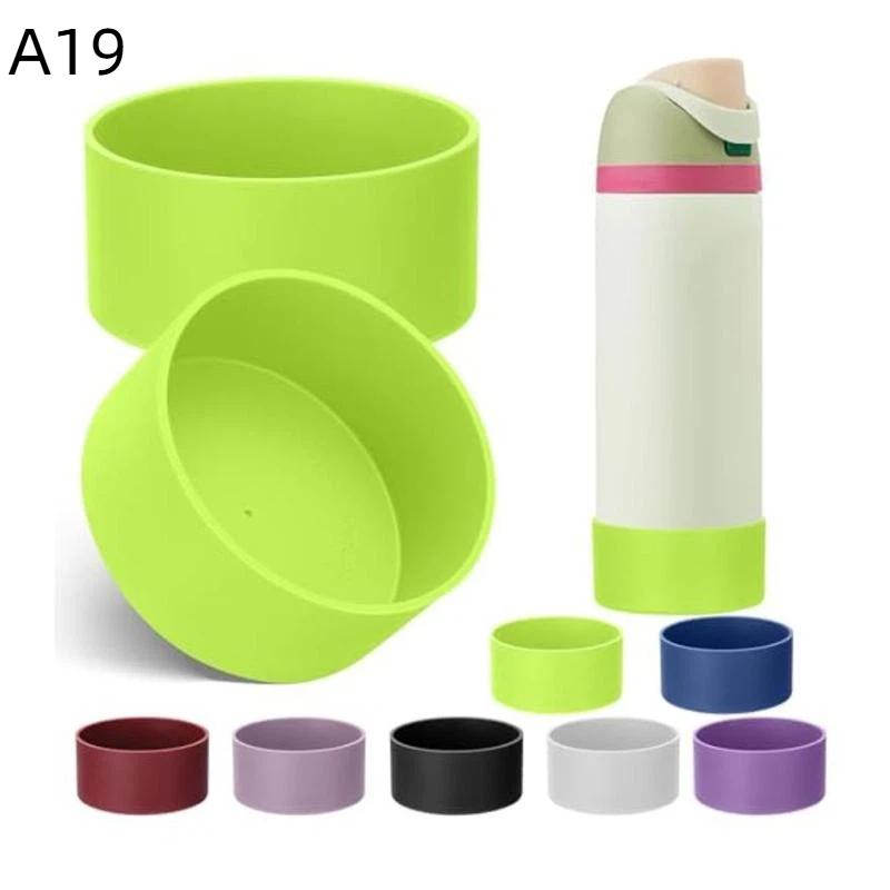 1Pcs 24Oz 32Oz Silicone Water Bottle Bottom Protector Cover Anti Slip Shock Resistant Bottle Base Sleeve For Outdoor Travel Use