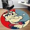 1pc Popeye Office Round Area Rug, Under Office Chairs Bedroom Living Room Home Decor, Room Deco, Available in Various Sizes166