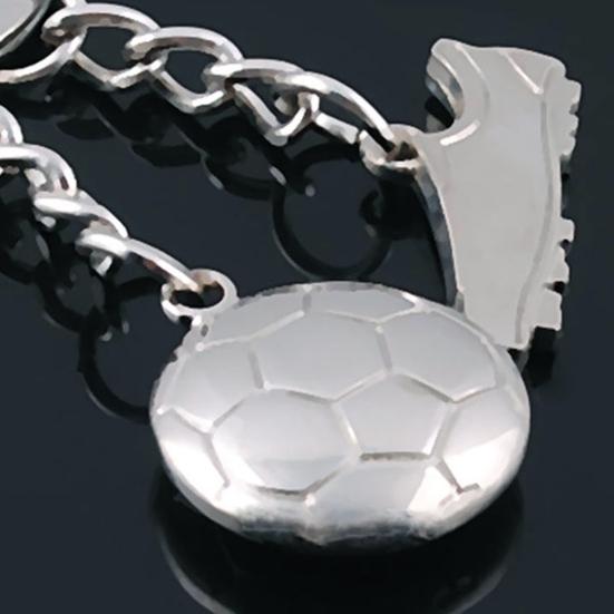 Key Chain Creative Soccer Shape Alloy Football Shoes Key Ring for Handbags