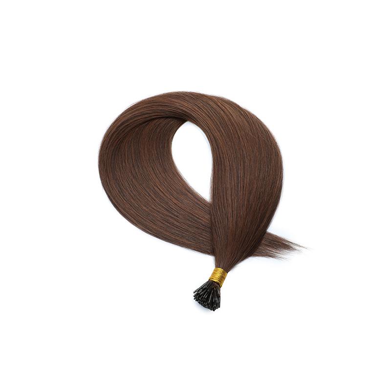 26 Zoll Gerade I-Tip Synthetische Haarverlängerungen Naturschwarz 100 Strähnen Pro Packung 100g