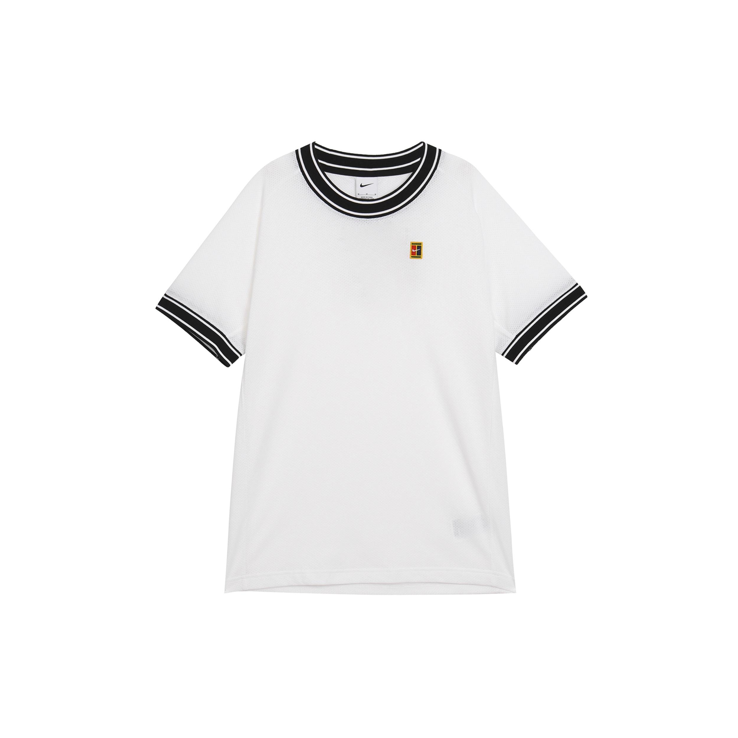 Nike Court Heritage Tennis T-Shirt Asia Sizing  White  Men s FN0319-101 L