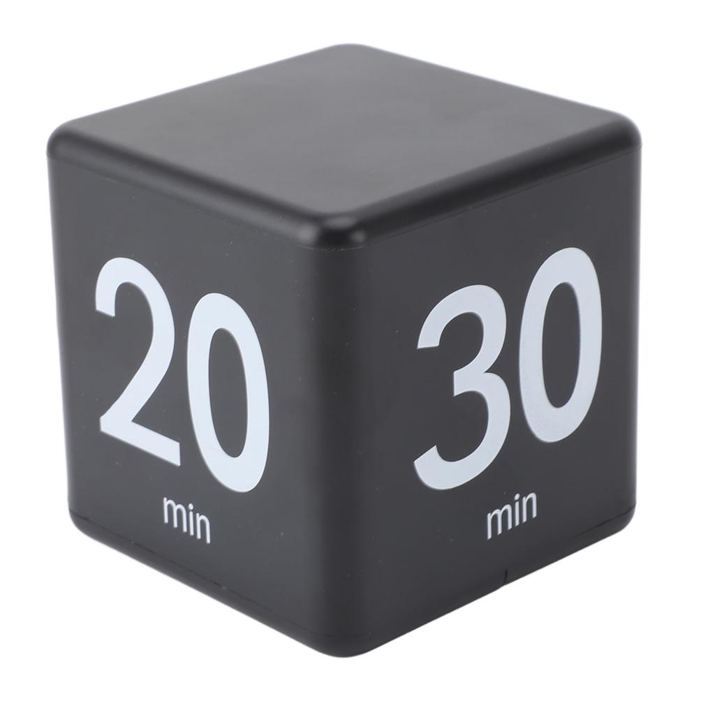 Flip Timer 15 20 30 60 Minutes Gravity Sensing Mini Countdown Timer for Cooking Study Workout Black