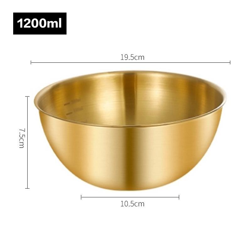 Wielofunkcyjna miska ze stali nierdzewnej na sałatę z oznaczeniami pomiarowymi, miska na warzywa, miska do mieszania jajek, miska na zupę, do gotowania w kuchni