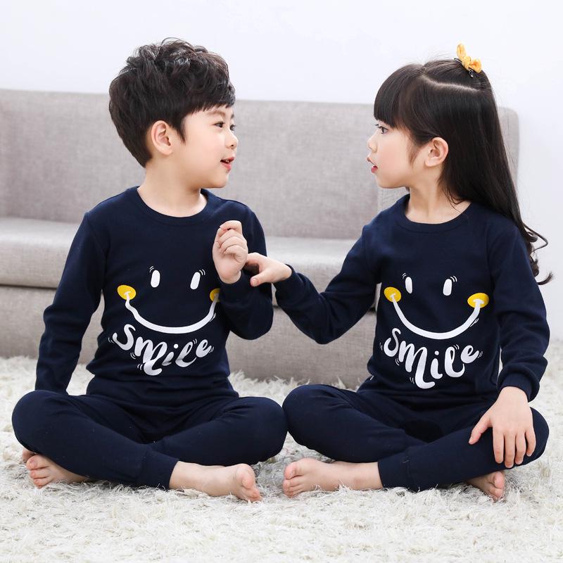 100% Cotton Children's Pajamas Astronaut Pajamas for Teens 4 6 8 12Years Winter Boys Clothes Long Sleeve Baby Girl Clothing Sets